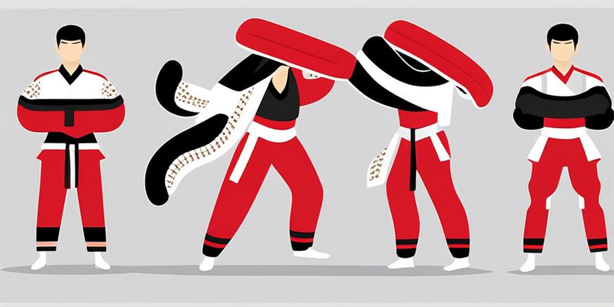 Practicante de Taekwondo corrigiendo puñetazo frontal