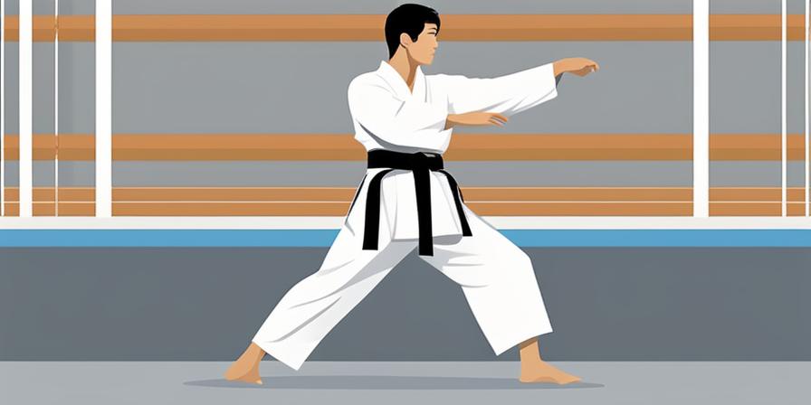 Practicante de taekwondo ejecutando patadas
