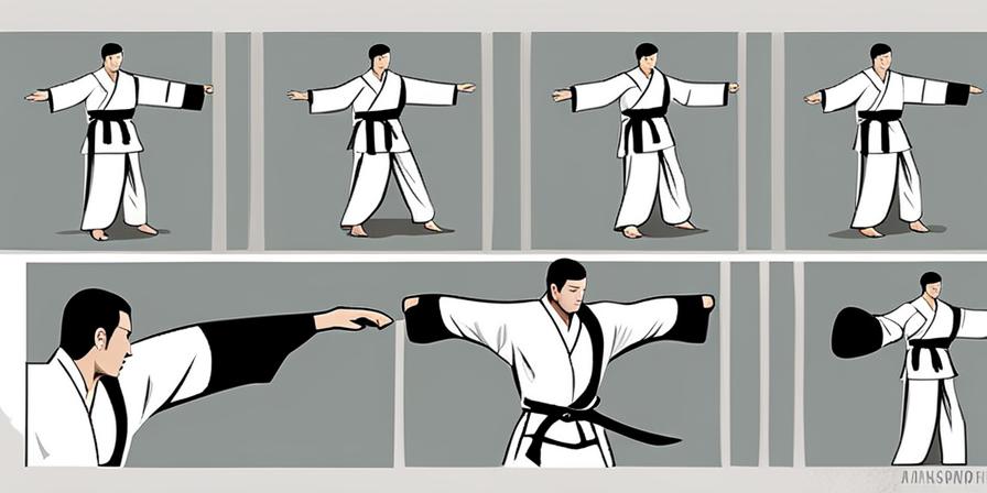 Taekwondista realizando una defensa con Jansonnal Momtong Bakat Maki