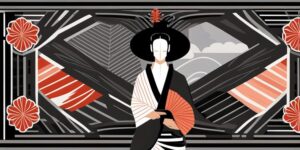 Hombre en kimono negro realizando una patada alta
