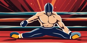 Luchador de kickboxing esquivando puños en movimiento ágil