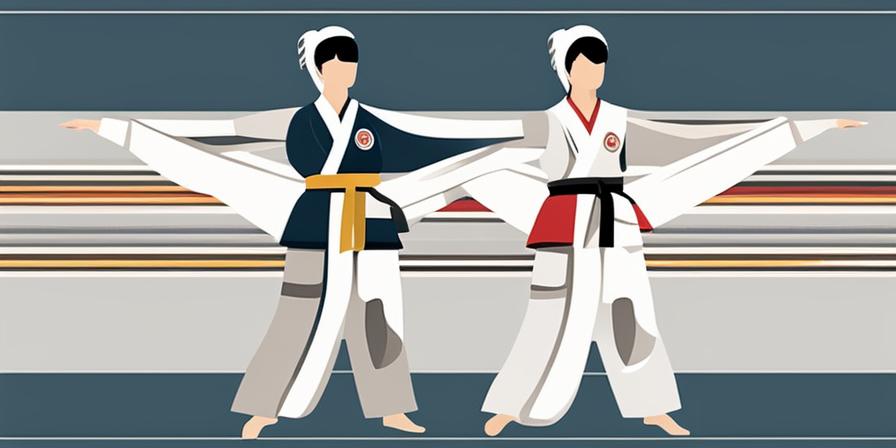 Patada potente y elevada en Taekwondo