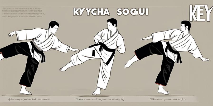 Practicante de Hapkido demostrando posición Kyocha Sogui