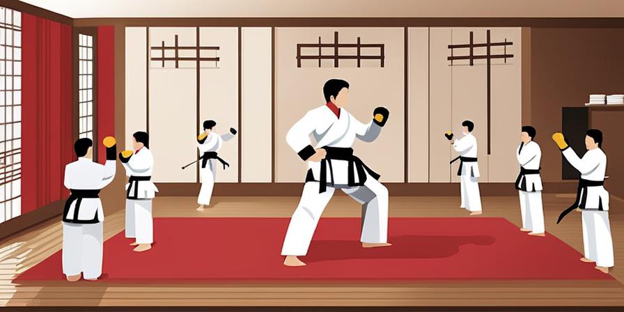 Personas practicando taekwondo en escenarios diversos