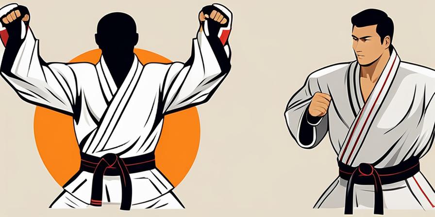 Un personaje de taekwondo lleno de energía y vitalidad