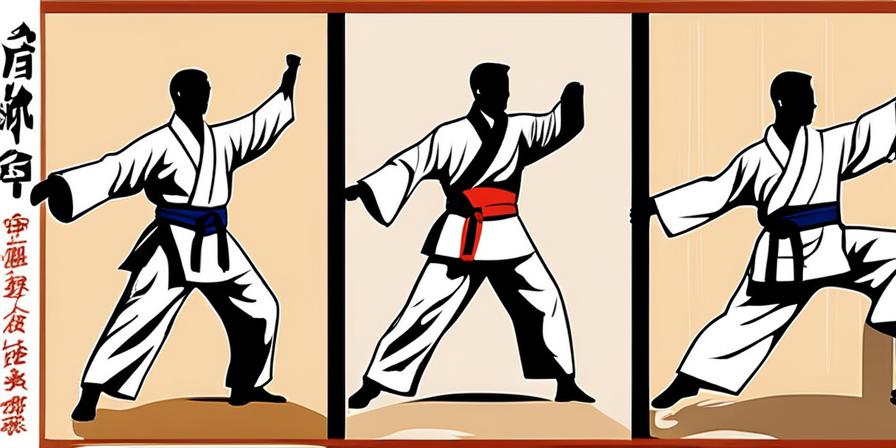 Practicante de taekwondo con músculos impresionantes