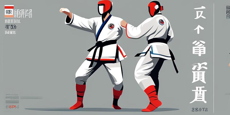 Practicante de taekwondo realizando patada poderosa y precisa: paso a paso del Gechio Montong Maki