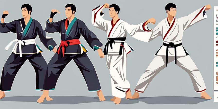 Practicante de taekwondo ejecutando golpes precisos