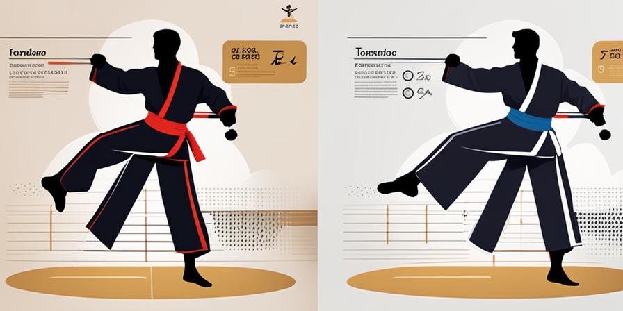 Practicante de taekwondo demostrando disciplina y determinación