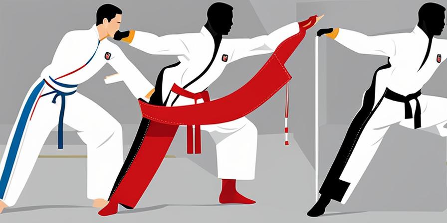 Practicante de taekwondo demostrando respeto y superación