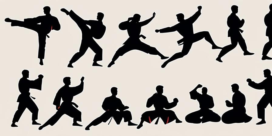 Atleta de taekwondo dando patadas de alta intensidad
