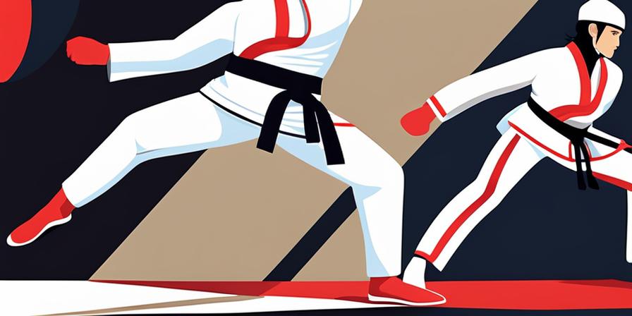 Atleta realizando patadas rápidas y precisas en sesión de taekwondo