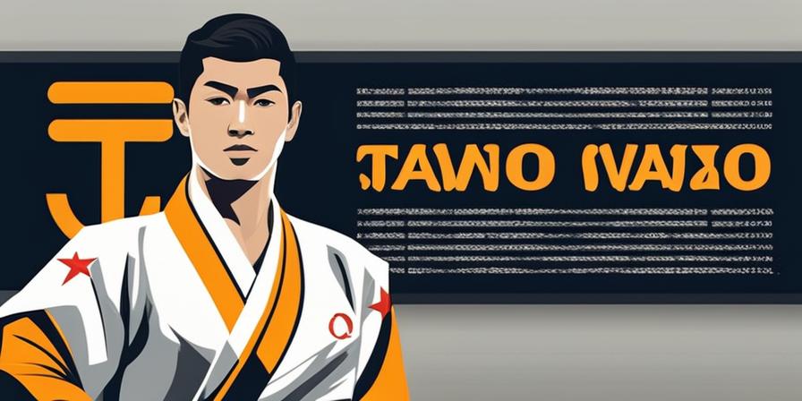 Puño fuerte y respeto en símbolo de Taekwondo